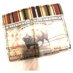Hipster handmade credit card holder OOAK